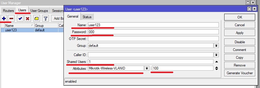 RADIUS user