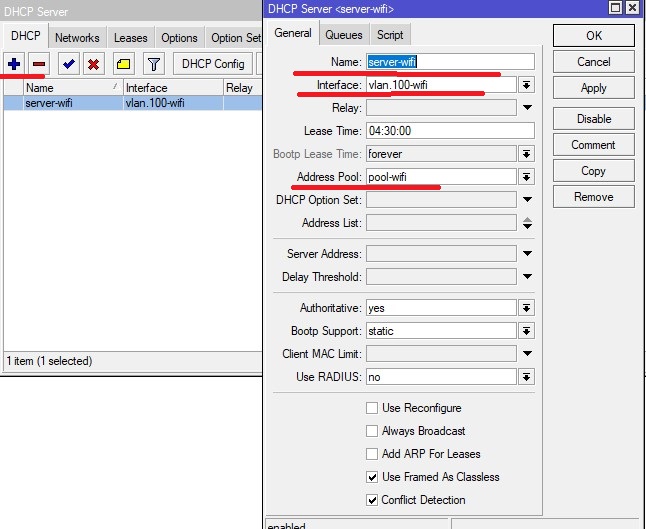 DHCP server